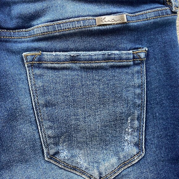 KanCan Womens Jeans Size 9/28 Skinny Frayed Hem Blue Denim Medium Wash Casual - Picture 12 of 16